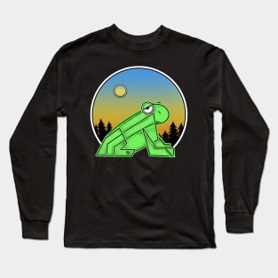 The moon and a frog 2... Long Sleeve T-Shirt